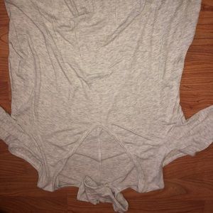 Open Shoulder with Deep V-Neck and a Choker Detail